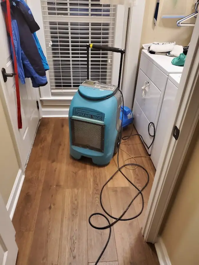 Commercial dehumidifier deployed for Flood Damage Cleanup in Stratford