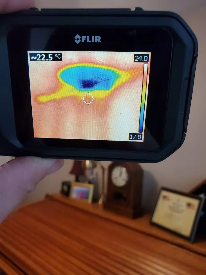 Thermal imaging inspection for water damage in Stratford